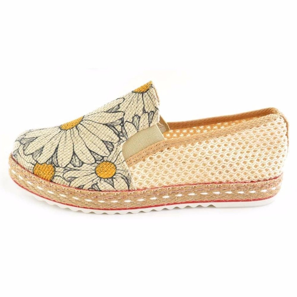 Goby Shoes - Daisy Floral Slip on Shoes - Picture 5 of 7